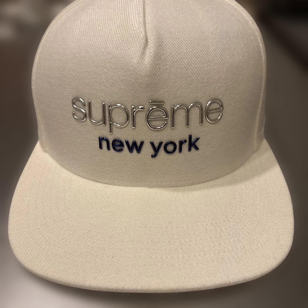 【激レア】supreme classic logo 5panel ホワイト