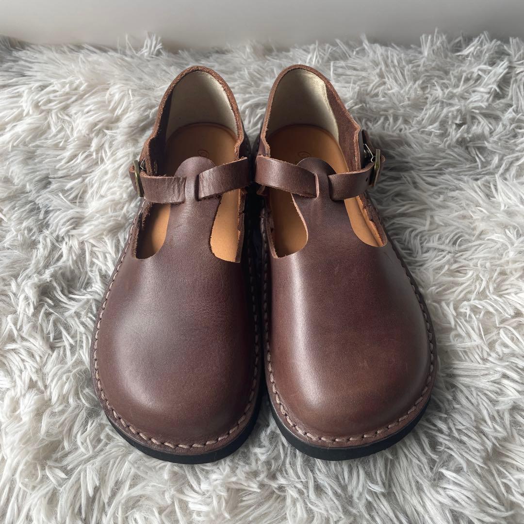 【極美品】オーガニックハンドルーム 23㎝ ブラウン系