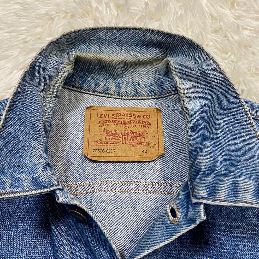 【USA製】90's リーバイス　Gジャン　デニムジャケット70506-0217