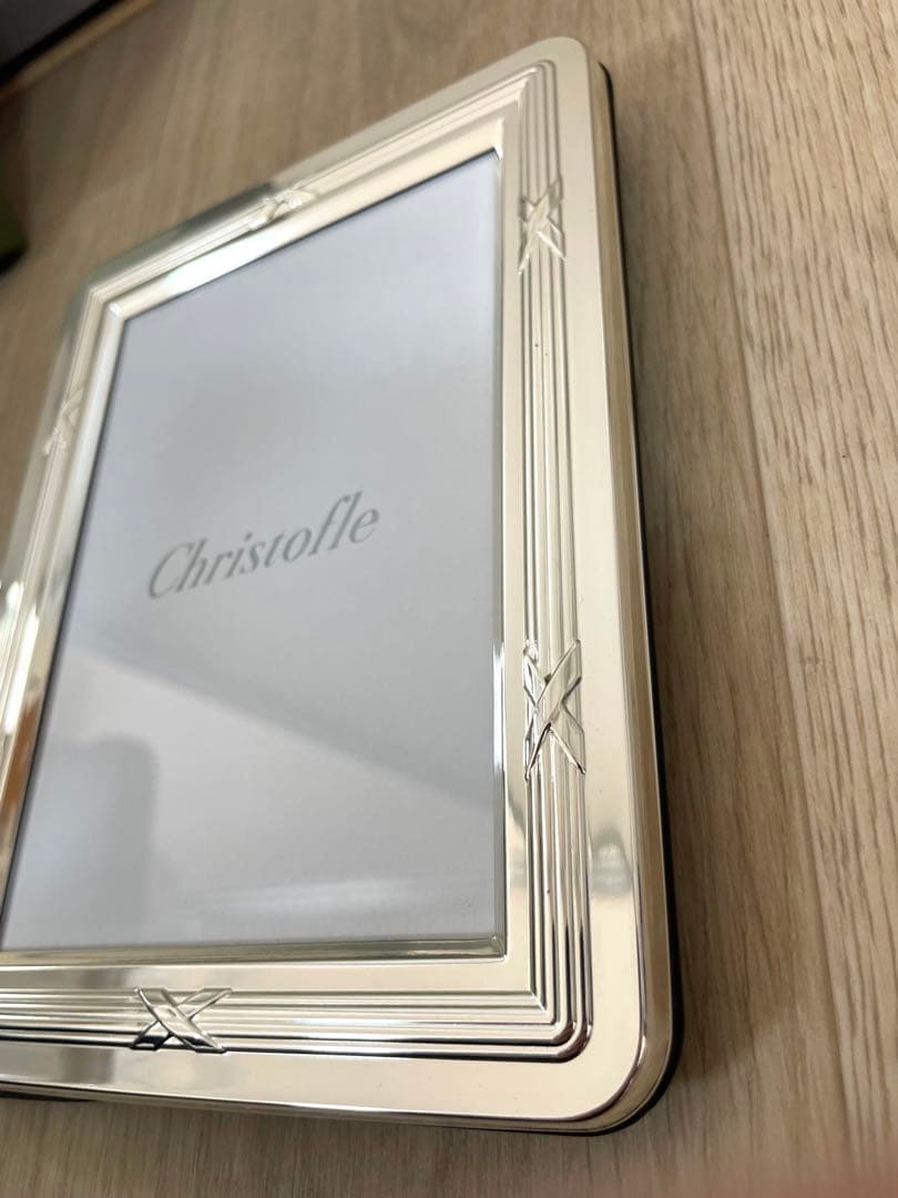 Christofle クリストフル　フォトフレーム　シルバー加工　未使用品