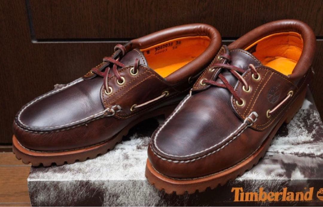 Timberland ブラウン デッキシューズ　us7.5 26.5cm