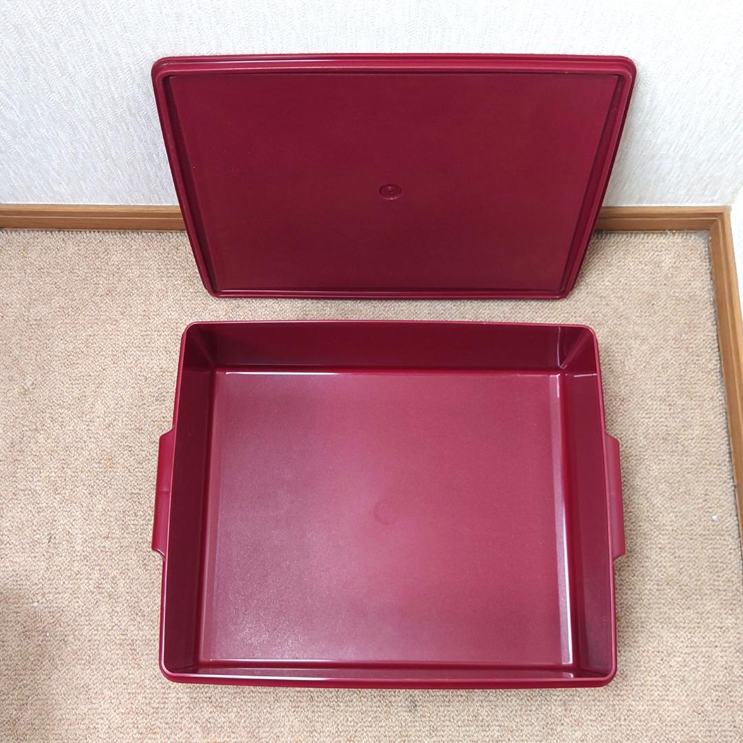 タッパーウェア スーパーケース レッド 6点セット　バラ売りOK