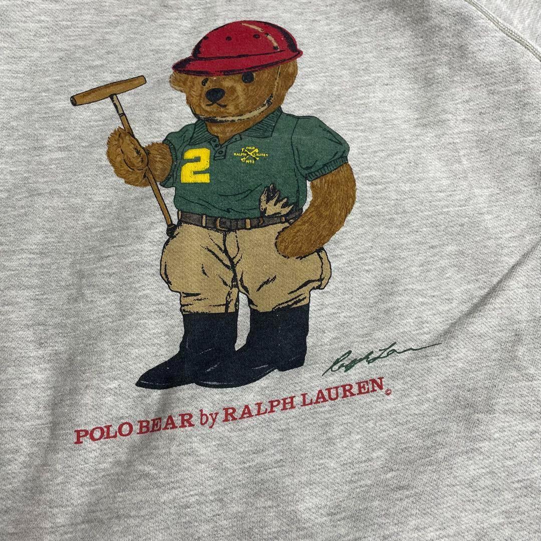 90s POLO by Ralph Lauren ラグランスウェット　ポロベアー