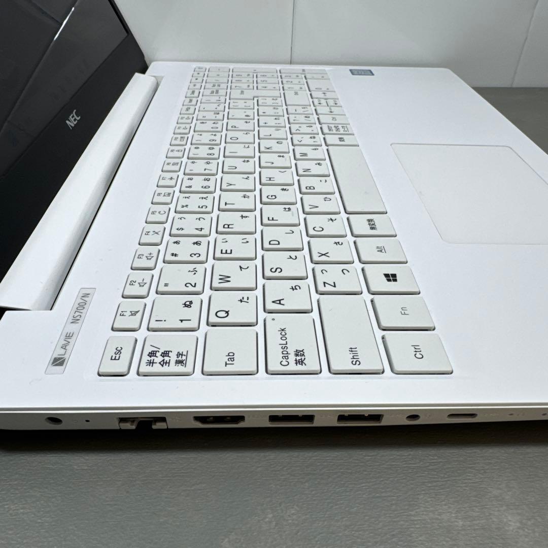 【高性能】NECプレミアムホワイト☘8世代i7☘NVMe256GB+1TB