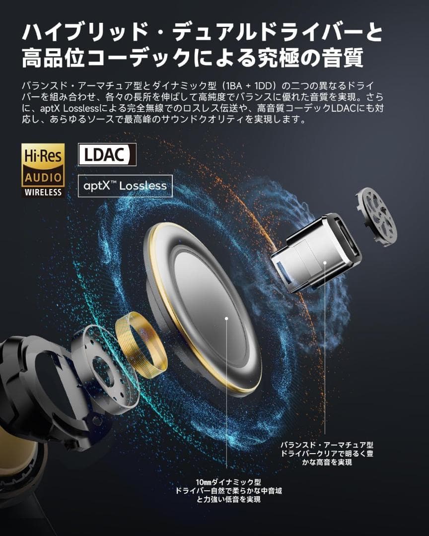 EarFun Air Pro 4＋（ブラック）