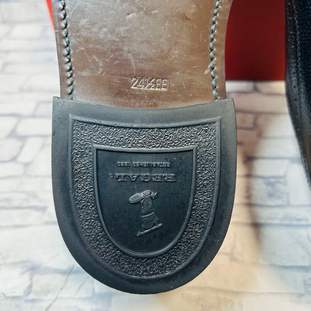 未使用級 REGALリーガル 2585 ウィングチップ シボ革 24.5cm