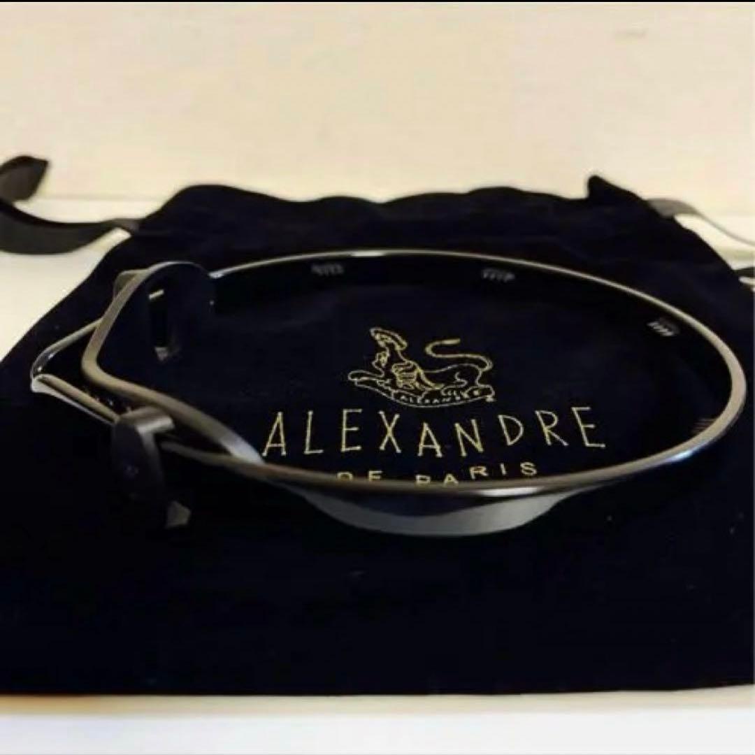 アレクサンドルドゥパリ アセテート　カチューシャ　ブラック 新品未使用