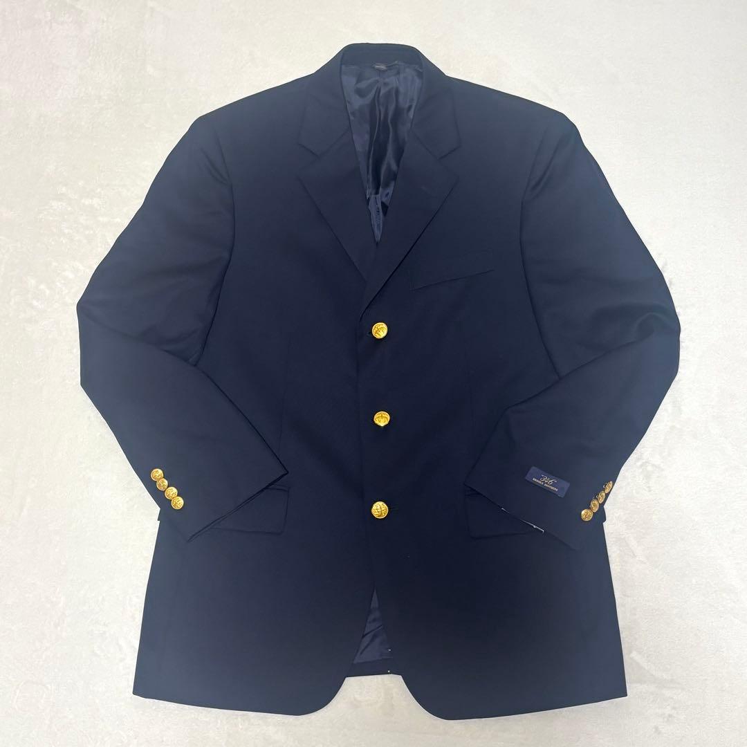 【新品未使用】ブルックスブラザーズ　紺ブレ　金ボタン　テーラードジャケット　M