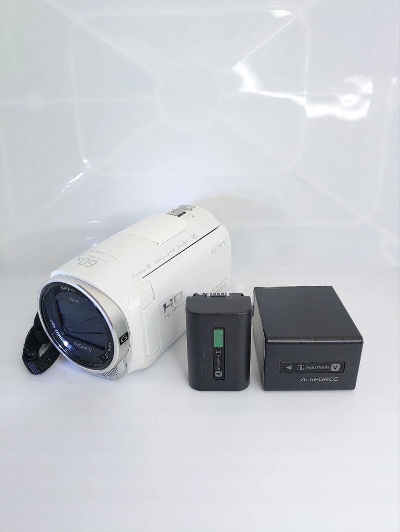 SONY HDR-CX670 ホワイト 動作確認済 バッテリー2本付属