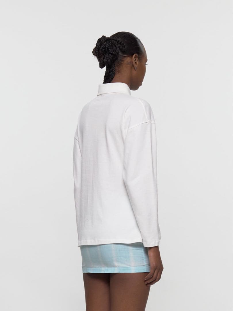 GIMAGUAS Lady Polo in White ギガマス ポロシャツ 白