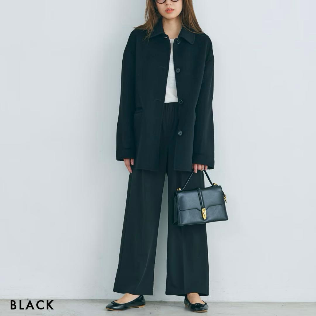 【MAAYA DESIGN】リバーミドルコート ベースメントオンライン ブラック