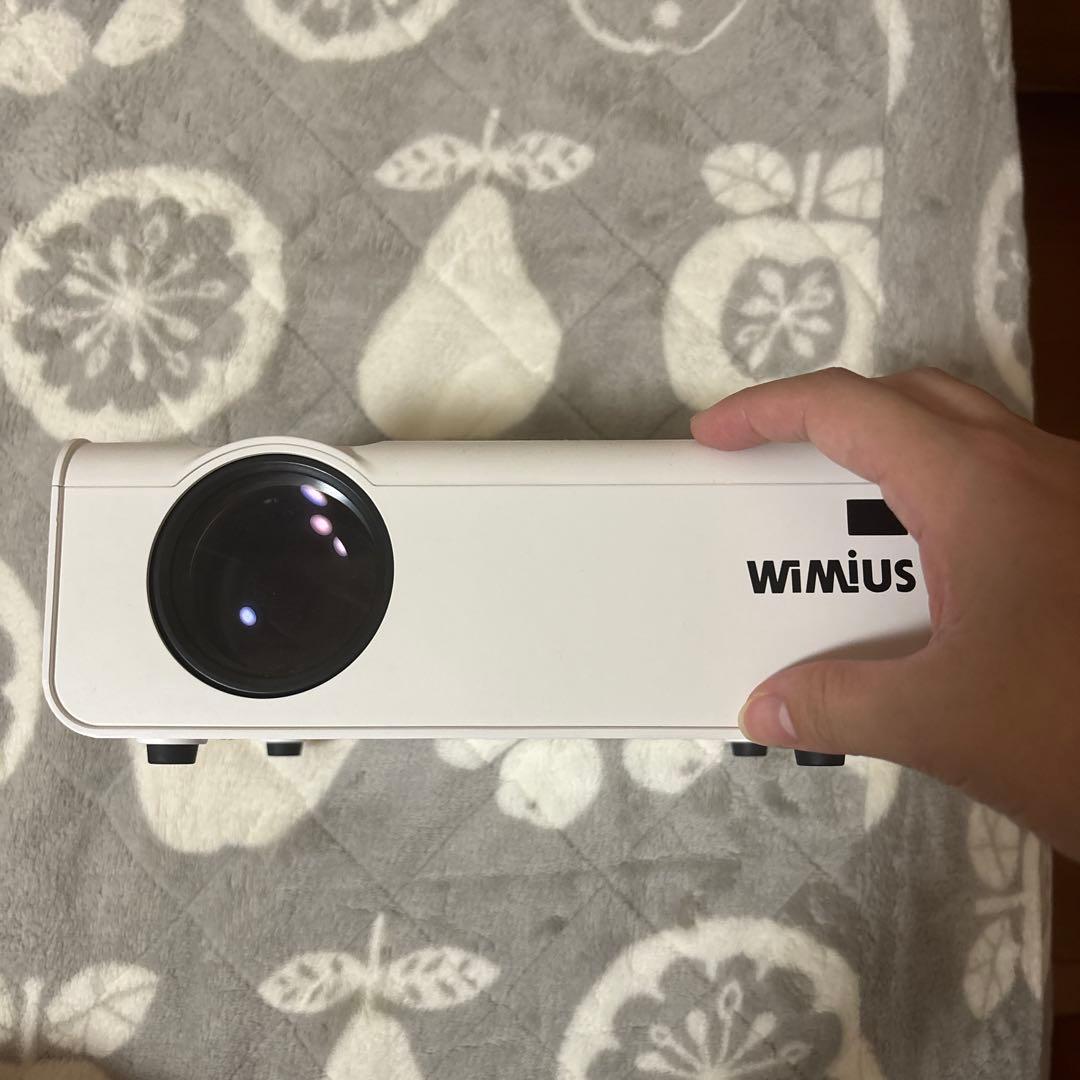 Wimius プロジェクター 本体 ホワイト