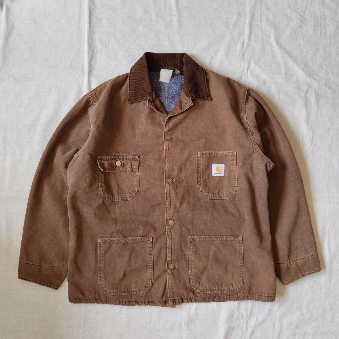 90sアメリカ製 カーハート チョアコート チョコレートブラウン DKB CHT