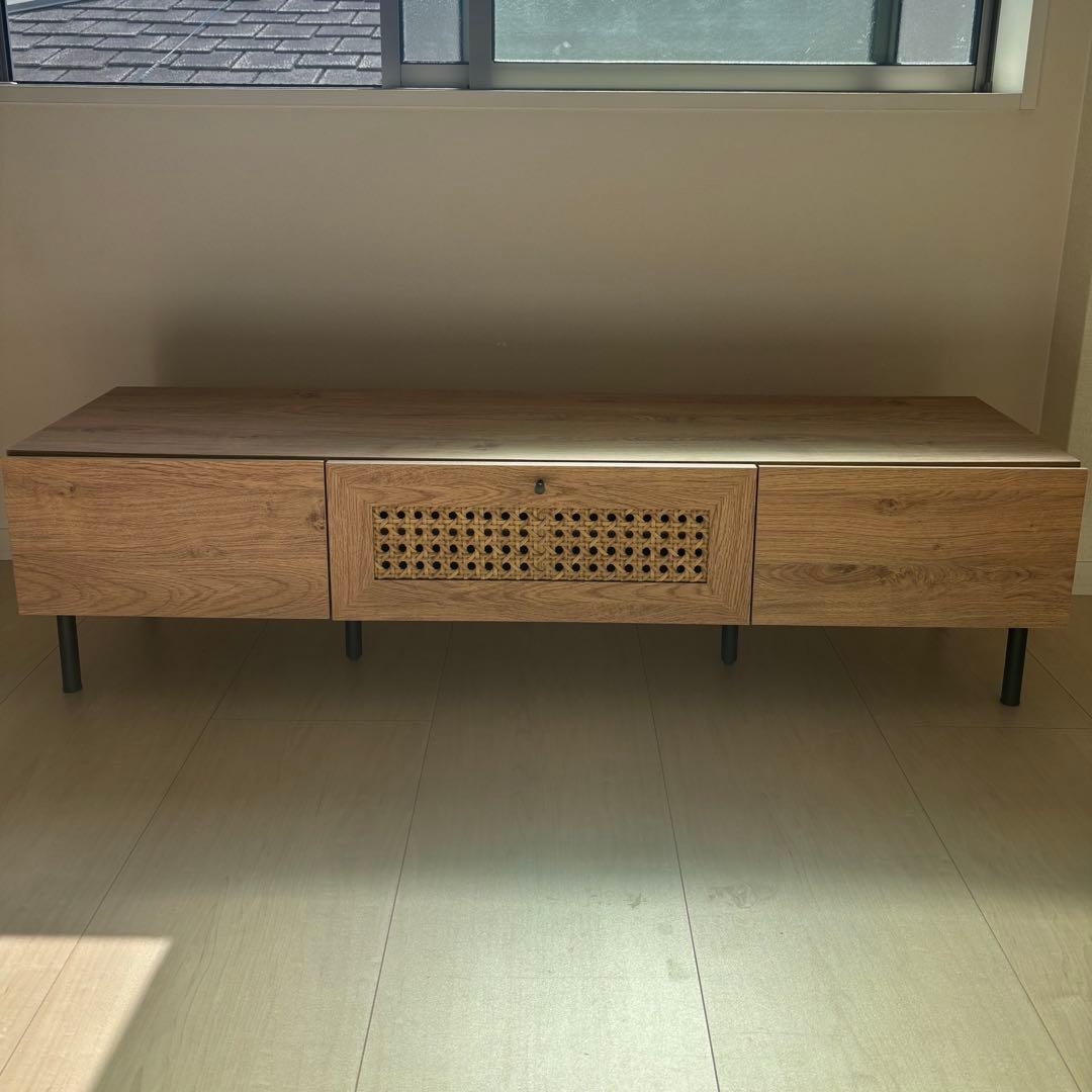 LOWYA ロウヤ　テレビボード　テレビ台　ラタン調