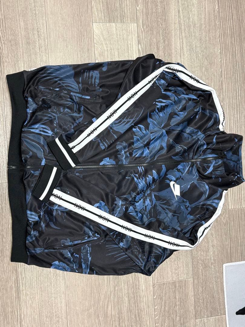 マチカフェさん専用ブラック/ブルー花柄 NIKE ナイキジャージ※お値下げ対応可