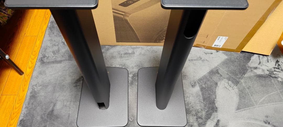 KEF S2 Floor Stand カーボン・ブラックペア スピーカースタンド
