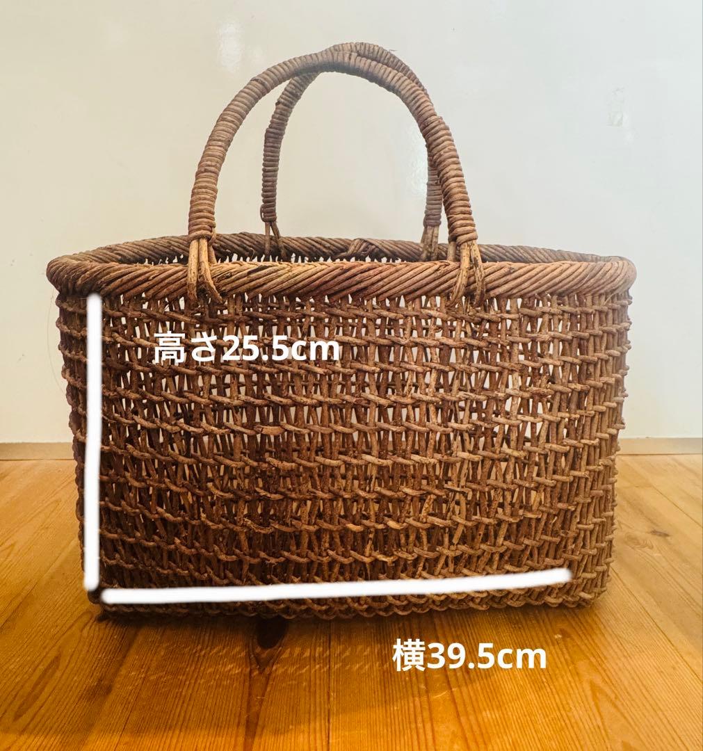 あけび籠　天然素材　国産あけび蔓　丸みのあるナチュラルバッグ　バッグ