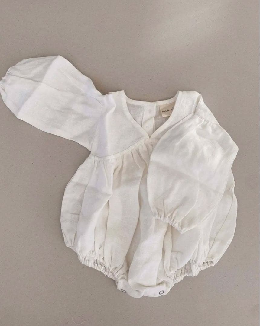 marlow and mae ジアロンパース ホワイト 1y