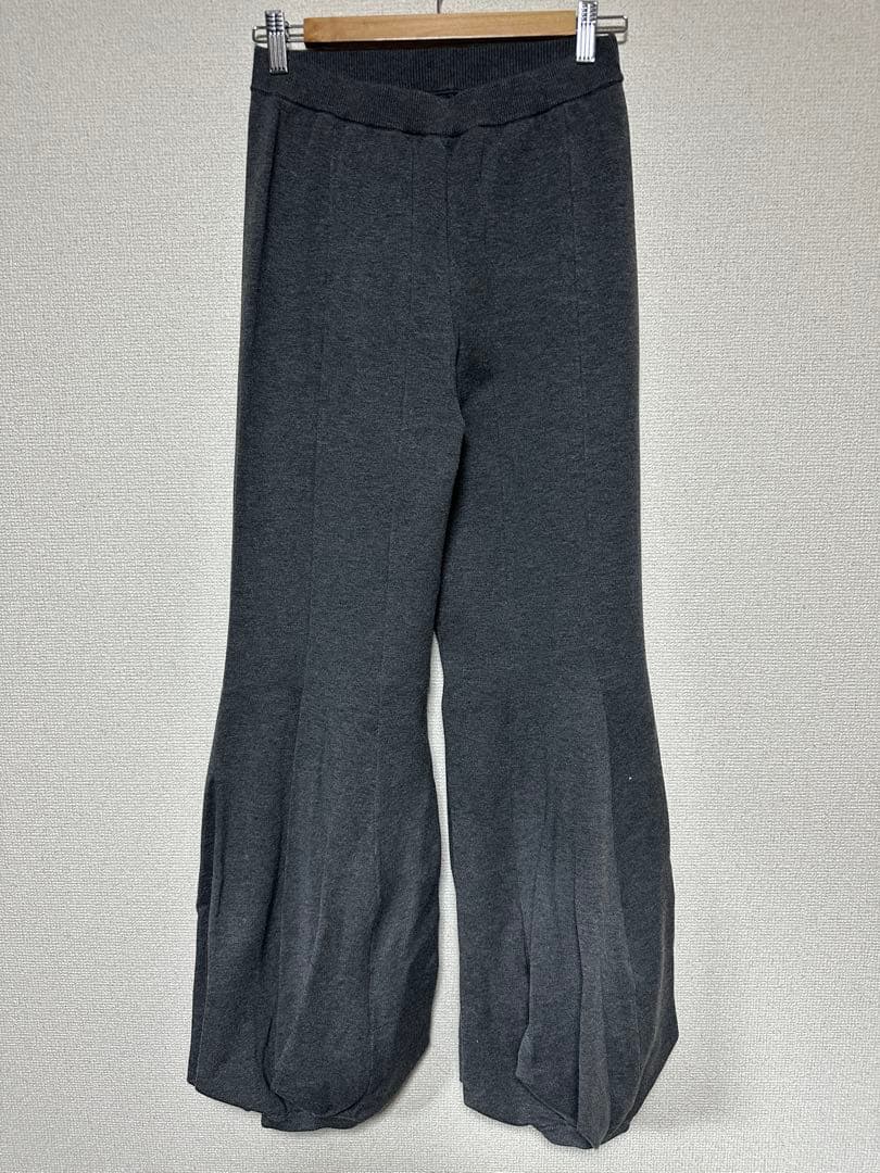 UN3D. パンツ W TUCK KNIT PT / ダブルタックニットパンツ