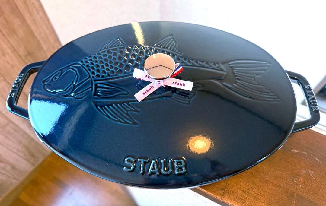 ストウブSTAUB新品未使用ラメールフィッシュオーバルホットプレート生涯保証付