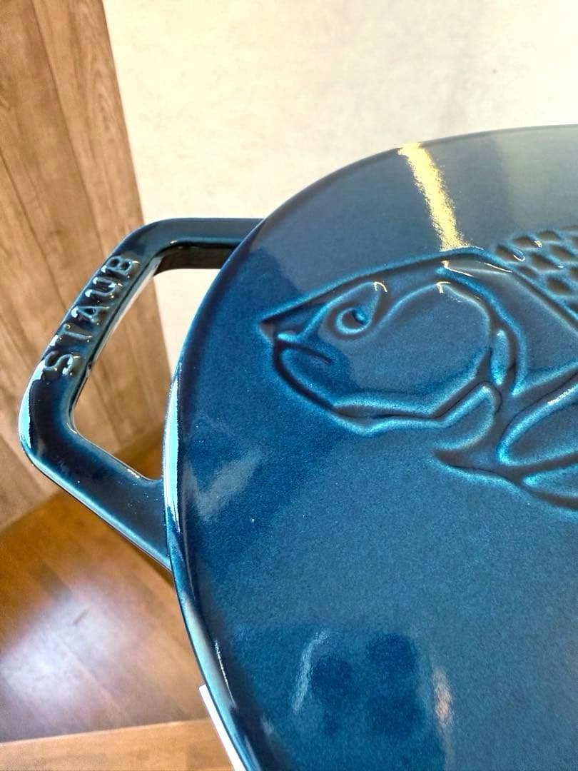 ストウブSTAUB新品未使用ラメールフィッシュオーバルホットプレート生涯保証付