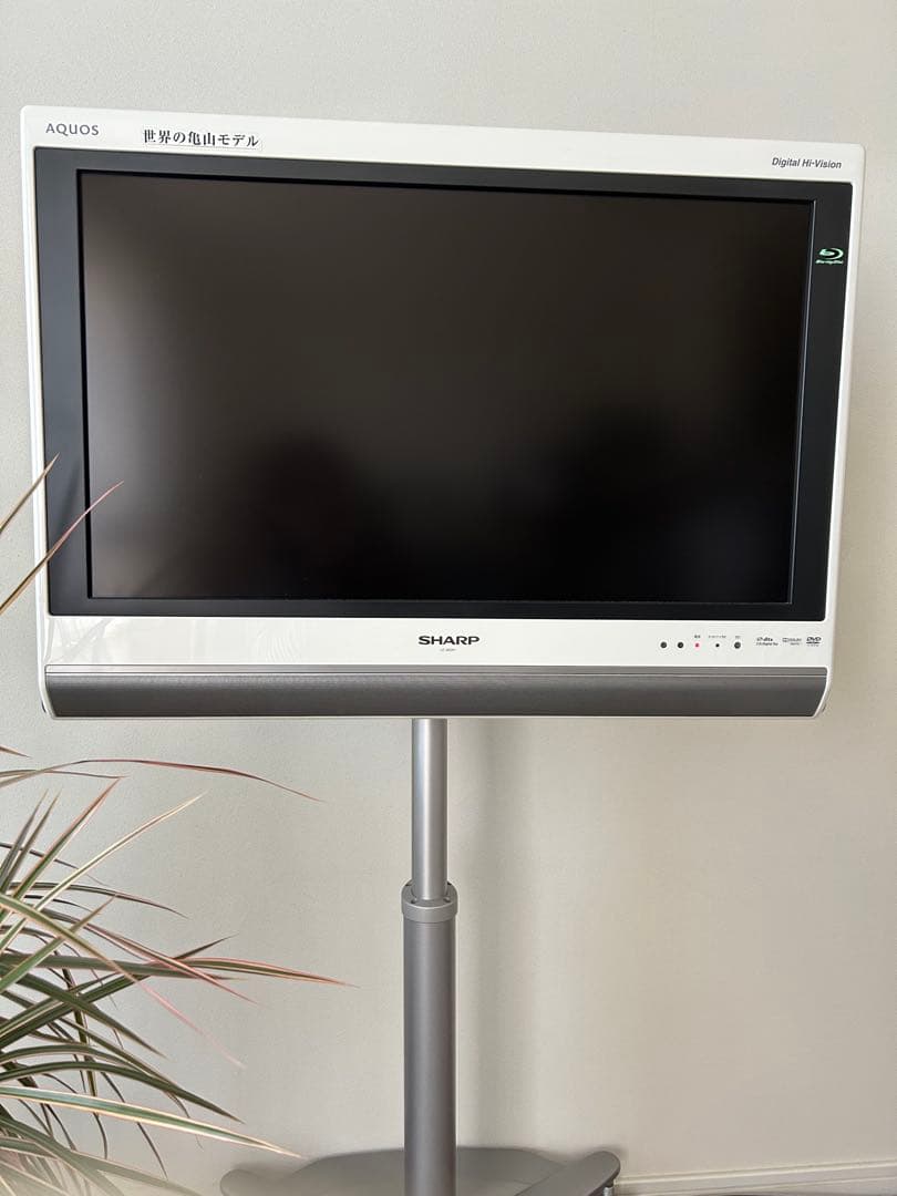 SHARP AQUOS ホワイト キャスター付き