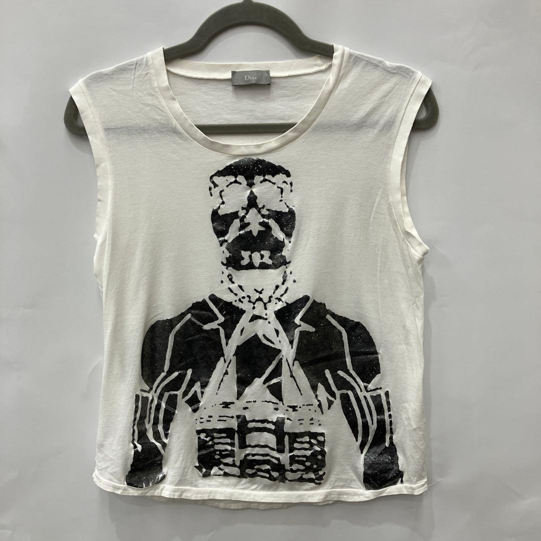 希少 Dior Homme エディ期 04SS ロボット ノースリーブTシャツ