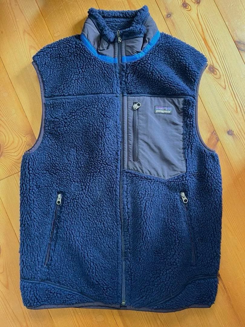 patagonia レトロX フリースベスト S ネイビー
