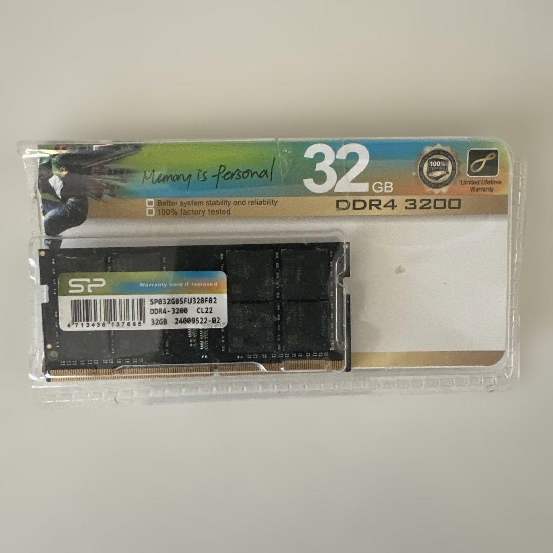 32GB DDR4 3200MHz メモリ