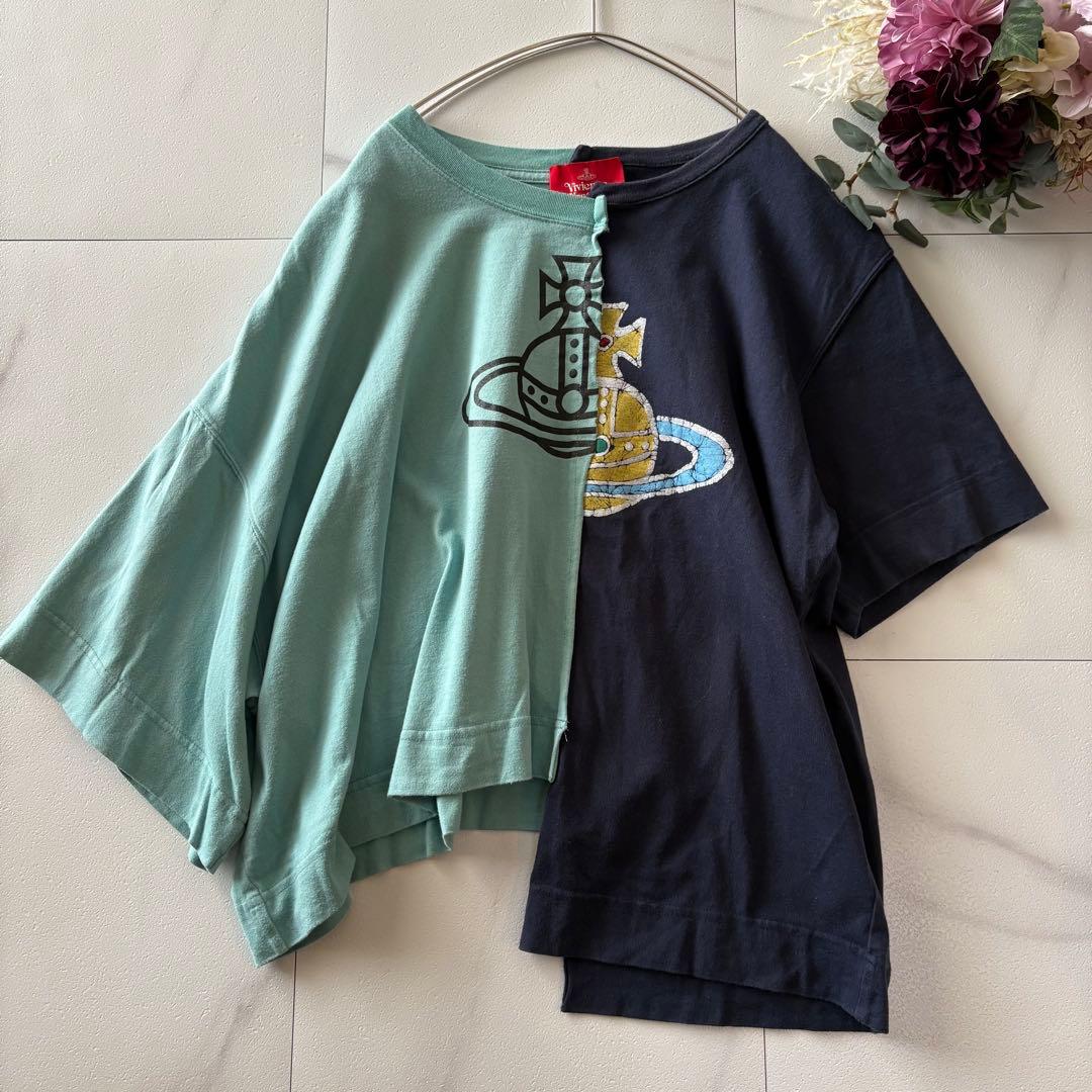 ヴィヴィアンウエストウッド　アシンメトリー　オーブ　Tシャツ半袖カットソー　00
