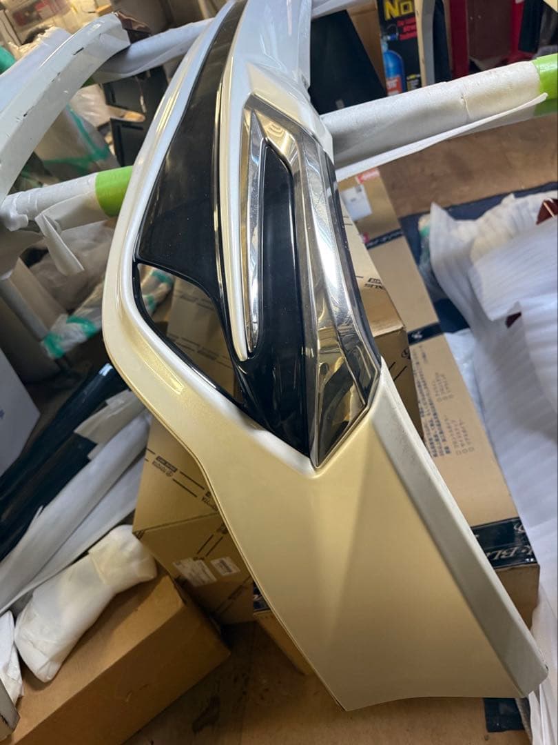 ホワイト エアロパーツ リアバンパー