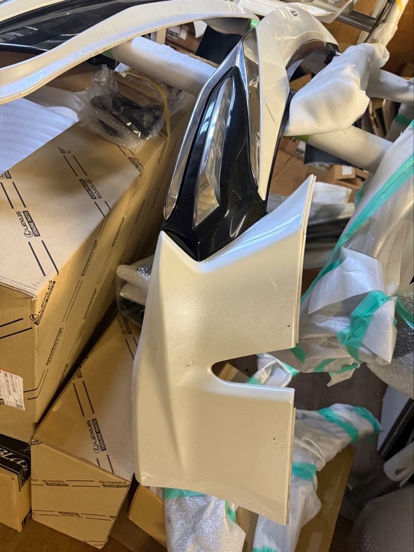 ホワイト エアロパーツ リアバンパー