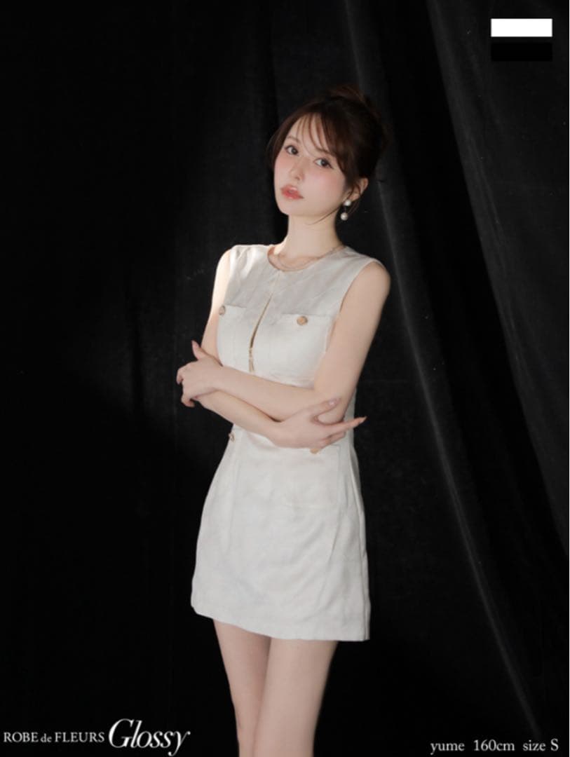 ROBE de FLEURS Glossy ドレス S