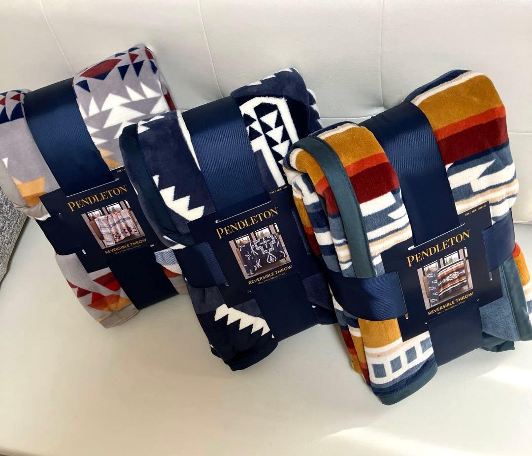 即日発送　3枚柄違い　PENDLETONリバーシブルブランケット　コストコ
