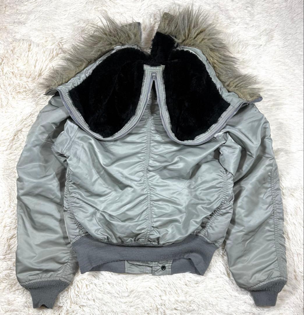 90s ALPHA N-2B フライトジャケット シルバー アメリカ製