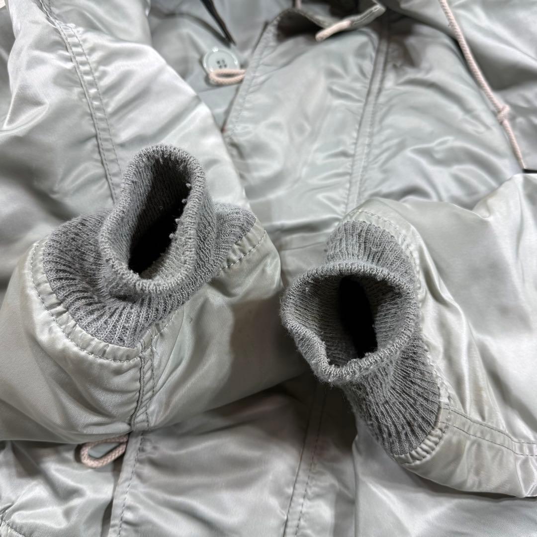 90s ALPHA N-2B フライトジャケット シルバー アメリカ製