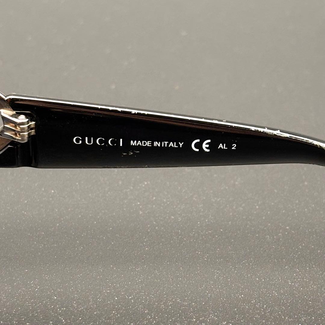 GUCCI グッチ サングラス GG ラインストーン ハート ブラック ケース付