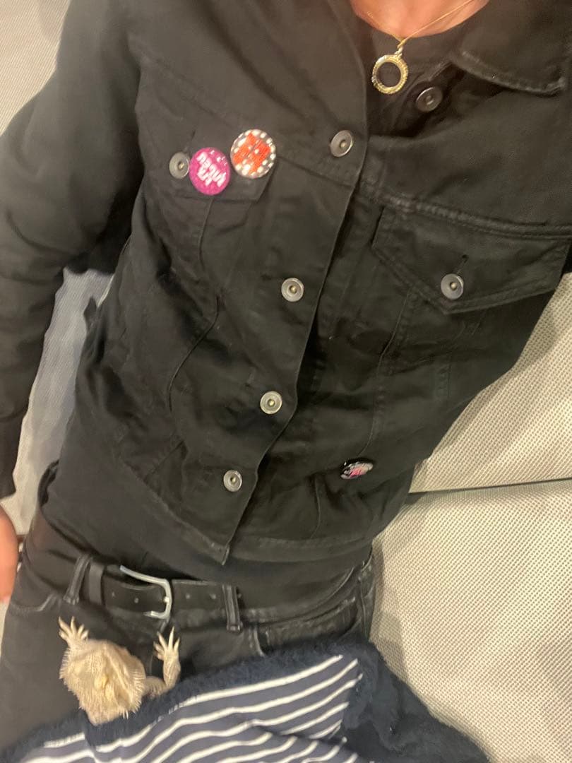 黒 デニムジャケット Fuckthisindustry Supreme swag