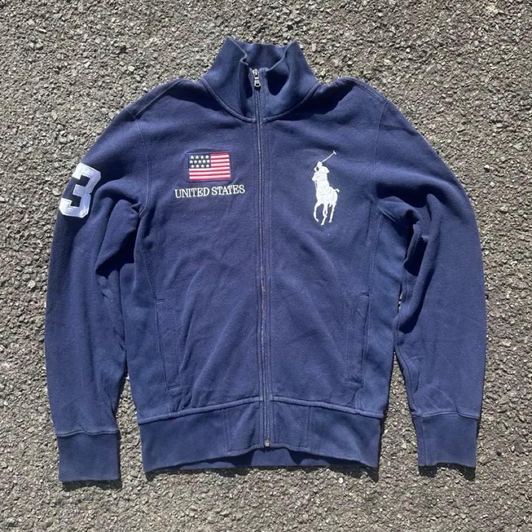 ラルフローレン　ジップアップ　スウェット　Mサイズ