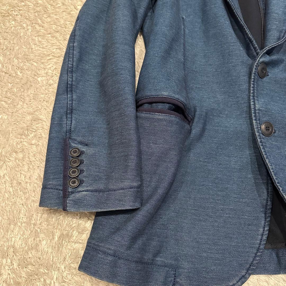 アルマーニコレッツォーニ　テーラード ジャケット　メンズ　サイズ48 デニム