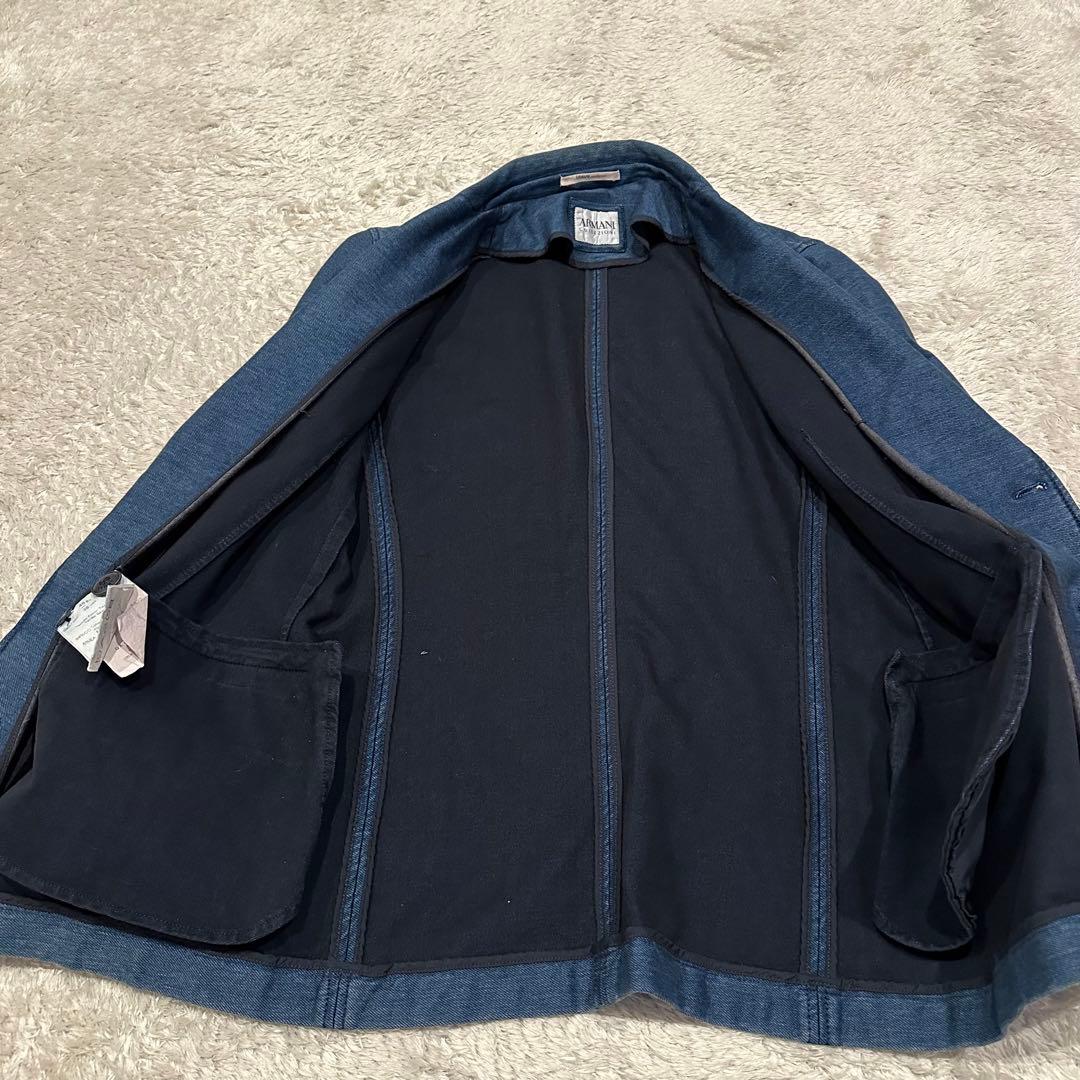 アルマーニコレッツォーニ　テーラード ジャケット　メンズ　サイズ48 デニム