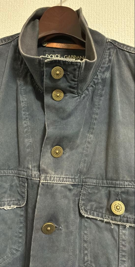 DOLCE & GABBANA ブラックデニムジャケット