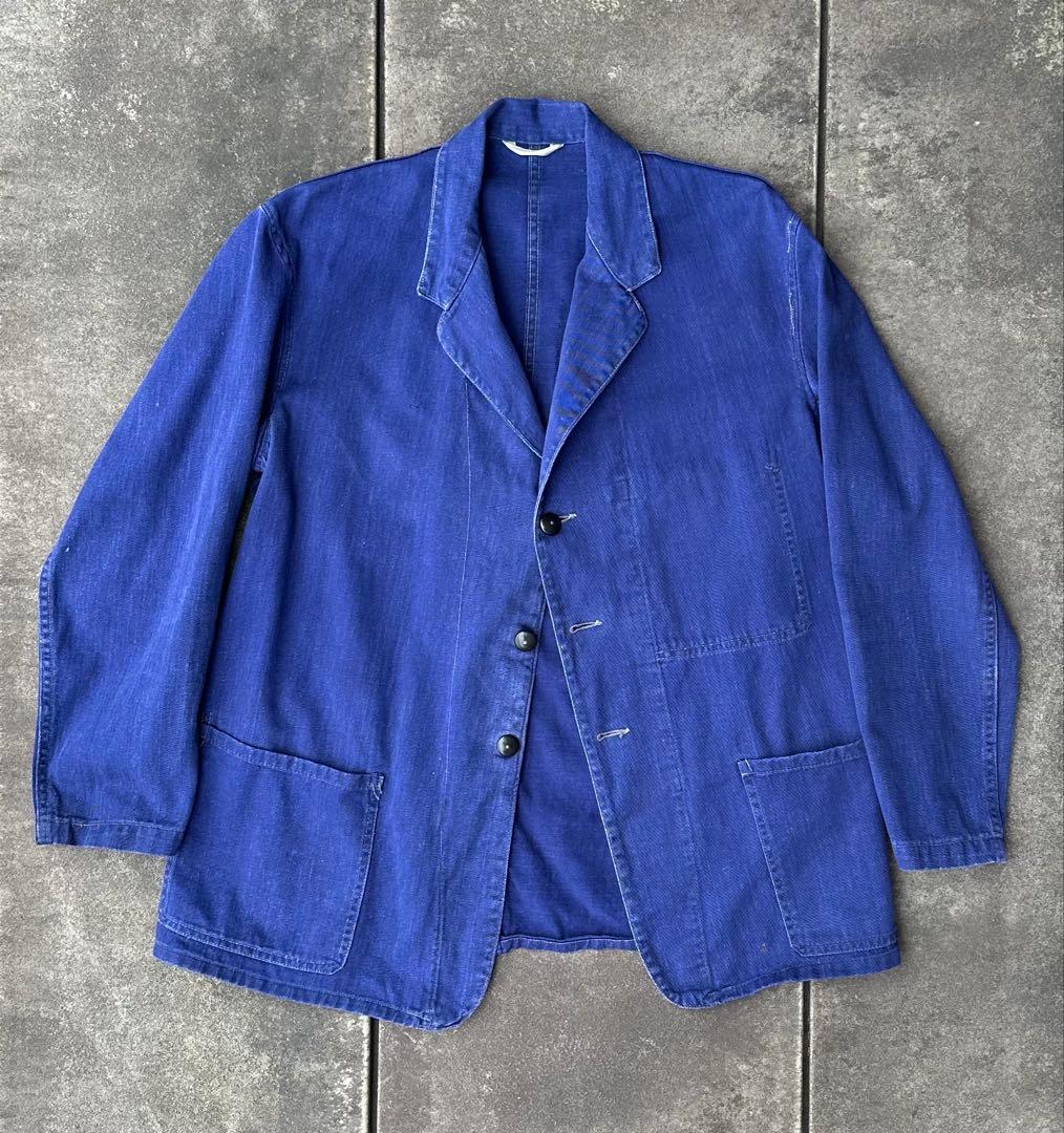 50s Pexwear イギリス ブルードリル ワーク ヴィンテージ ジャケット