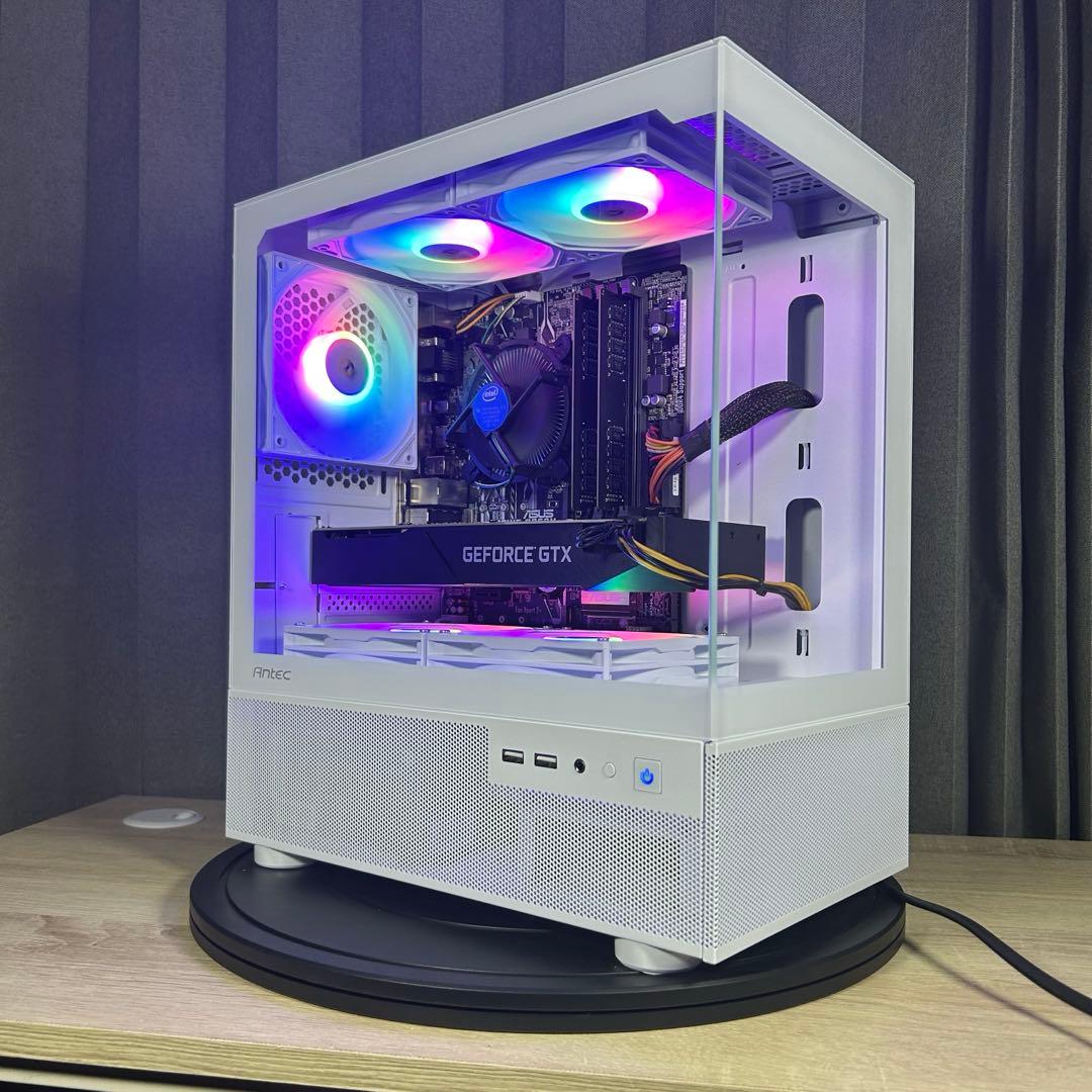 白 ゲーミングPC i7 6700 GTX1660ti FPS快適プレイ可能