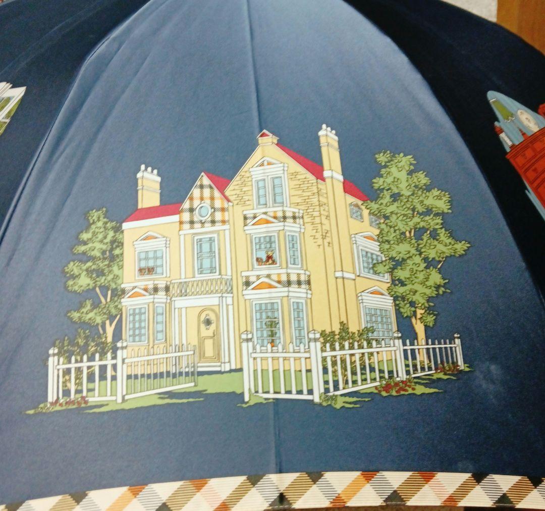 【極美品】DAKS　ダックス　雨傘　テディベア　ネイビー