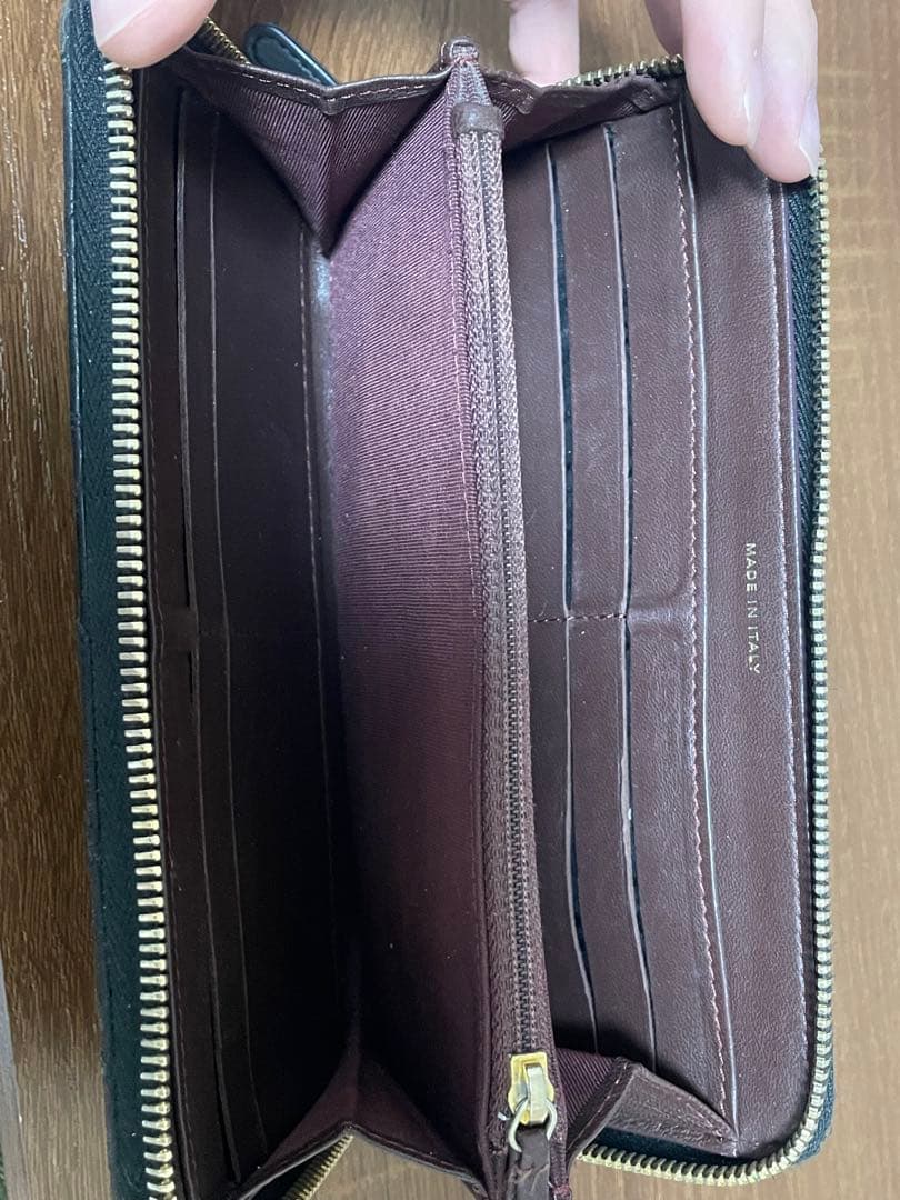 シャネル 長財布 マトラッセ キャビアスキン ブラック ゴールド金具