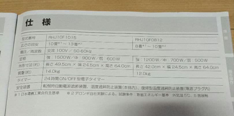 hayato　DeLonghi オイルヒーター RHJ0F0812-SG