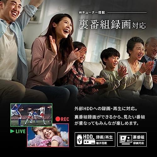 50V型 4K対応 地上・BS・110度CS 液晶テレビ ダブルチューナー内蔵*