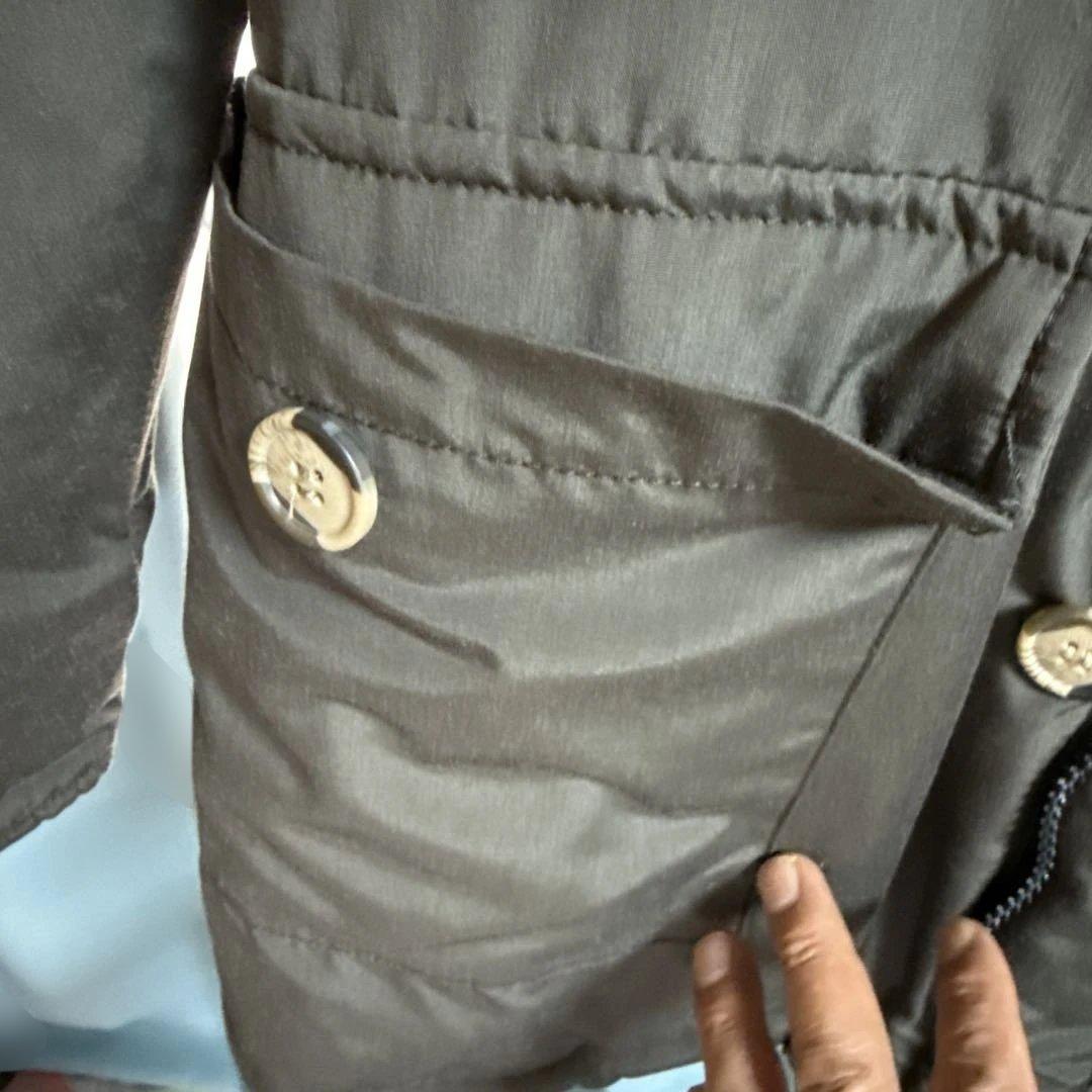 超レア品　美品　イタリア製　グリーン　ダウンコート　ファー付き