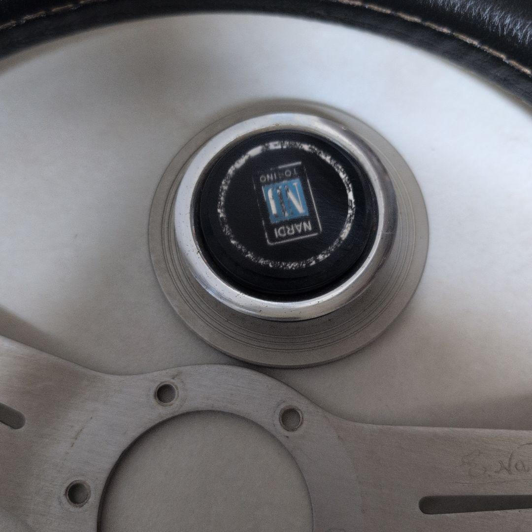 NARDI ステアリングホイール 黒　約35.5